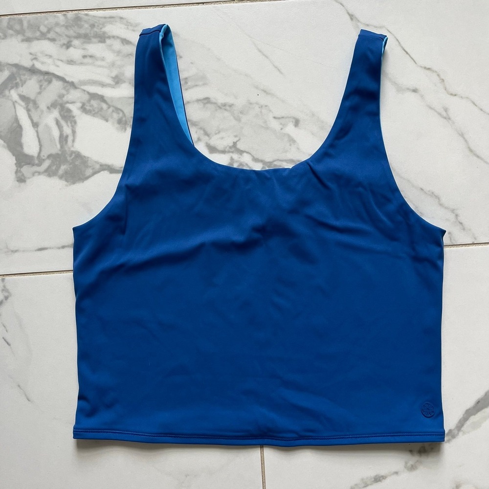 Lilly Pulitzer UPF 50+ Luxletic Ari Reversible Active Tank Blue sz large